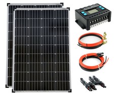 Solar Set 12V 200 Watt Solarpanel Solaranlage Garten Camping 1000mm 20A 0% …
