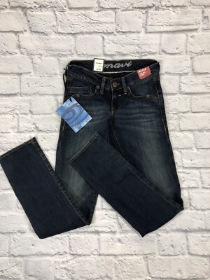 Mavi Women's Alicia Low-Rise Super Skinny Jeans  Deep Blue Sz 24 *