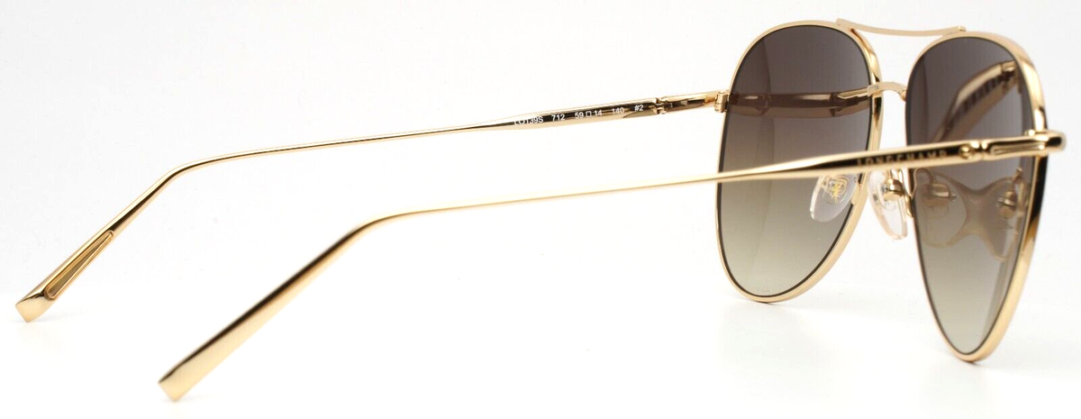 Longchamp Sunglasses Gold Khaki Aviator LO139S 712 59[]14 140‎ LONGCHAMP LO139S 712 Gold Womens Aviator Full Rim Gradient  main image 3