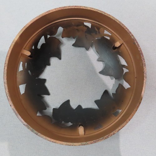 YANKEE CANDLE Burnished Autumn Leaves Illuma Deckel Glas Kerzenaufsatz Metall - Bild 4 von 8