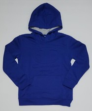 Champion Script Logo Youth Blue Pullover Hoodie Size Medium 10/12 New
