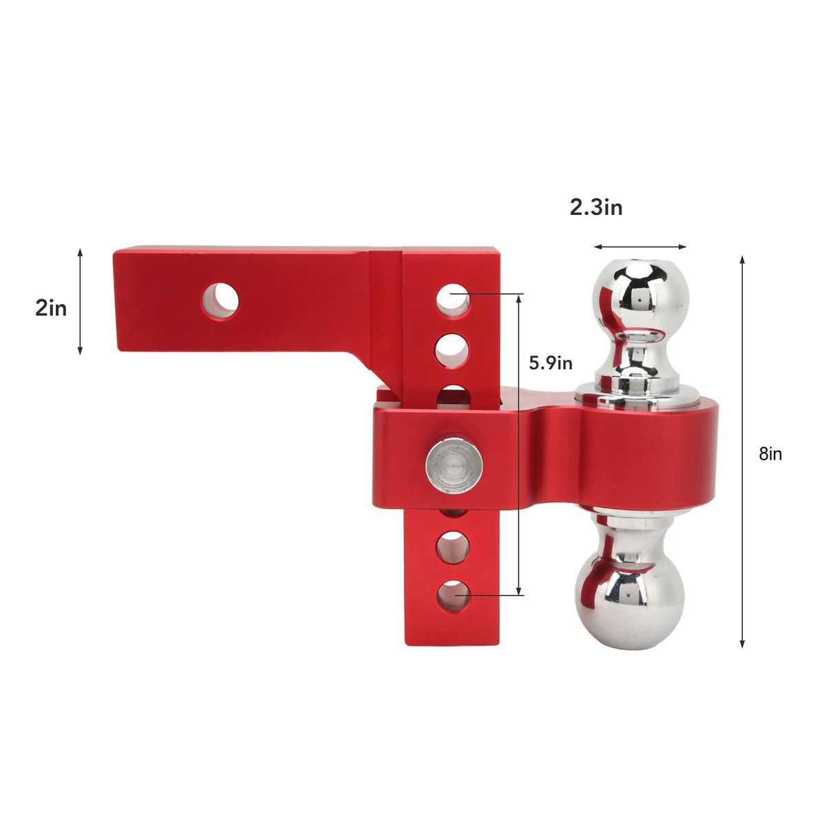 BUYERS PRODUCTS 1-7/8 In., 2 In., 2-5/16 In. Chrome Towing Balls Adjustable Tri-Ball Hitch 1802225 - The Home Depot - Foto 5