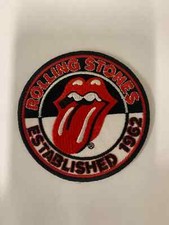 Image of Rolling Stones Established 1962 Logo Woven Sew Or Iron On Patch Official
