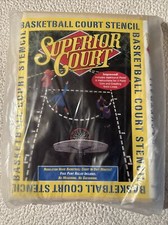 NEW Superior Court Stencil Basketball Court Regulation Markings Ursa Major 1994
