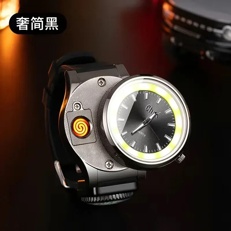 Rechargeable Windproof Flameless Watch Gift