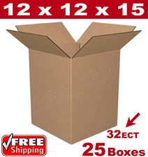 25 - 12x12x15 Cardboard Boxes Mailing Packing Shipping Box Corrugated Carton