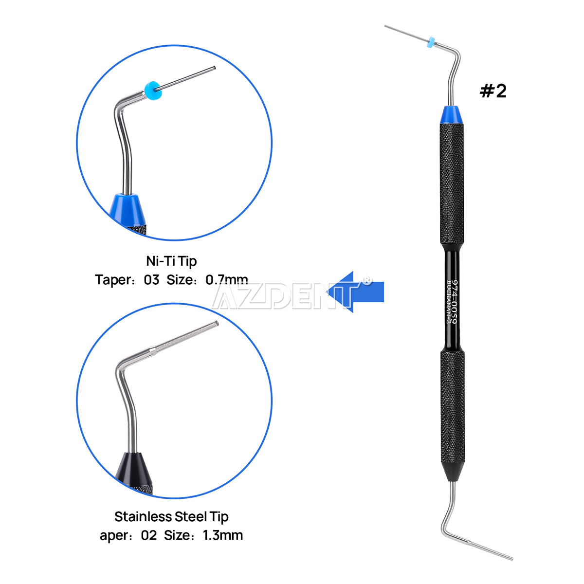 1PC Dental Endo Buchanan Hand Pulgger Handle Tip Fill Obturation Kit-in... 1PC Dental Endo Buchanan Hand Pulgger Handle Tip Fill Obturation Kit-in...