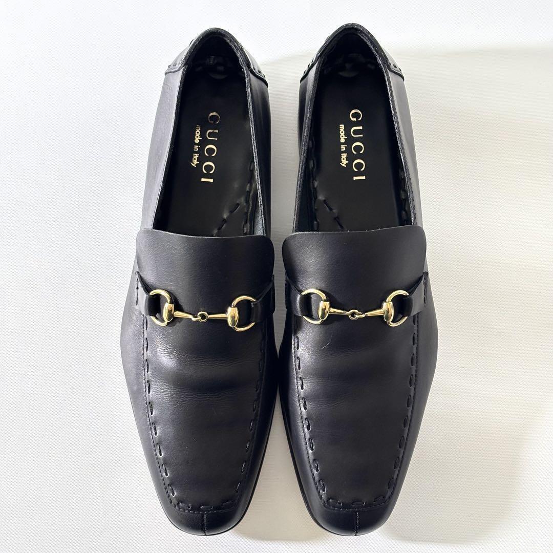 GUCCI Women's Loafers Horsebit Leather Black EU37.5/US7.5 GUCCI Women's Loafers Horsebit Leather Black EU37.5/US7.5