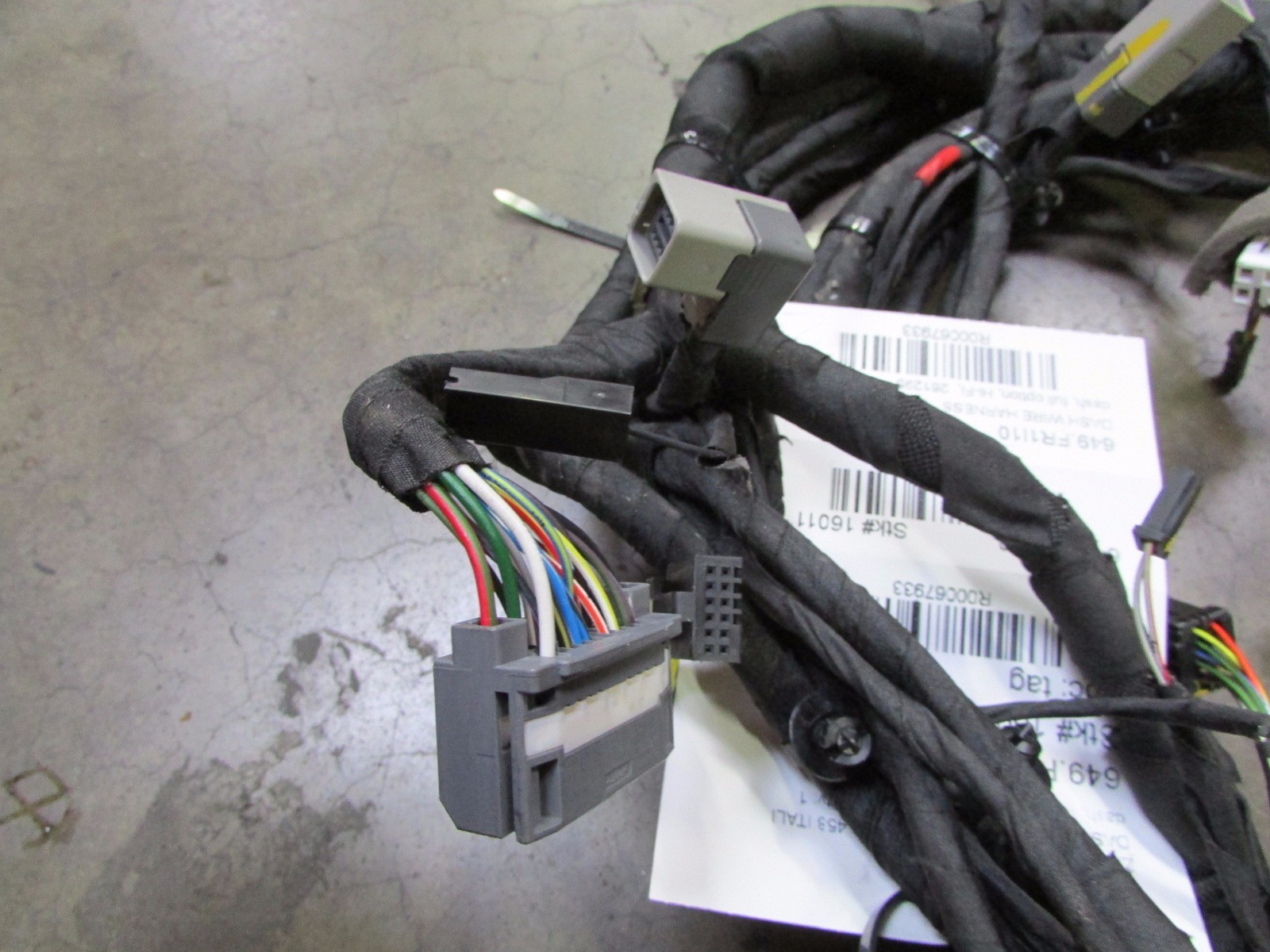 Ferrari 458 Italia, Full Option Dash Wire Harness, Hi-Fi, Used, P/N 261295