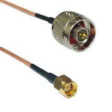 N Type Male to SMA Male choose your length RG316 Coaxial Pigtail Cable from USA
