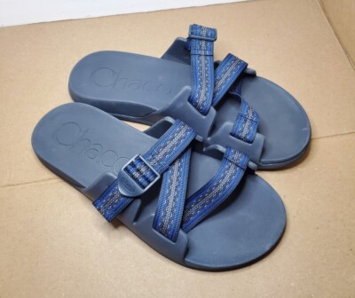 Chaco Chillos Double Buckle Strap Grey Purple Sandals Men's