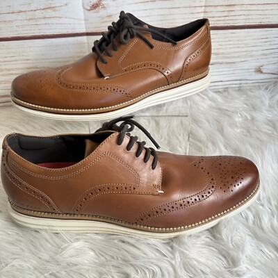 Cole Haan Go To Wing Oxford Wingtip Dress Shoes - British Tan - Mens 13 Wide NEW Cole Haan Mens Modern Essentials Wing Oxfords (British Tan  main image 4