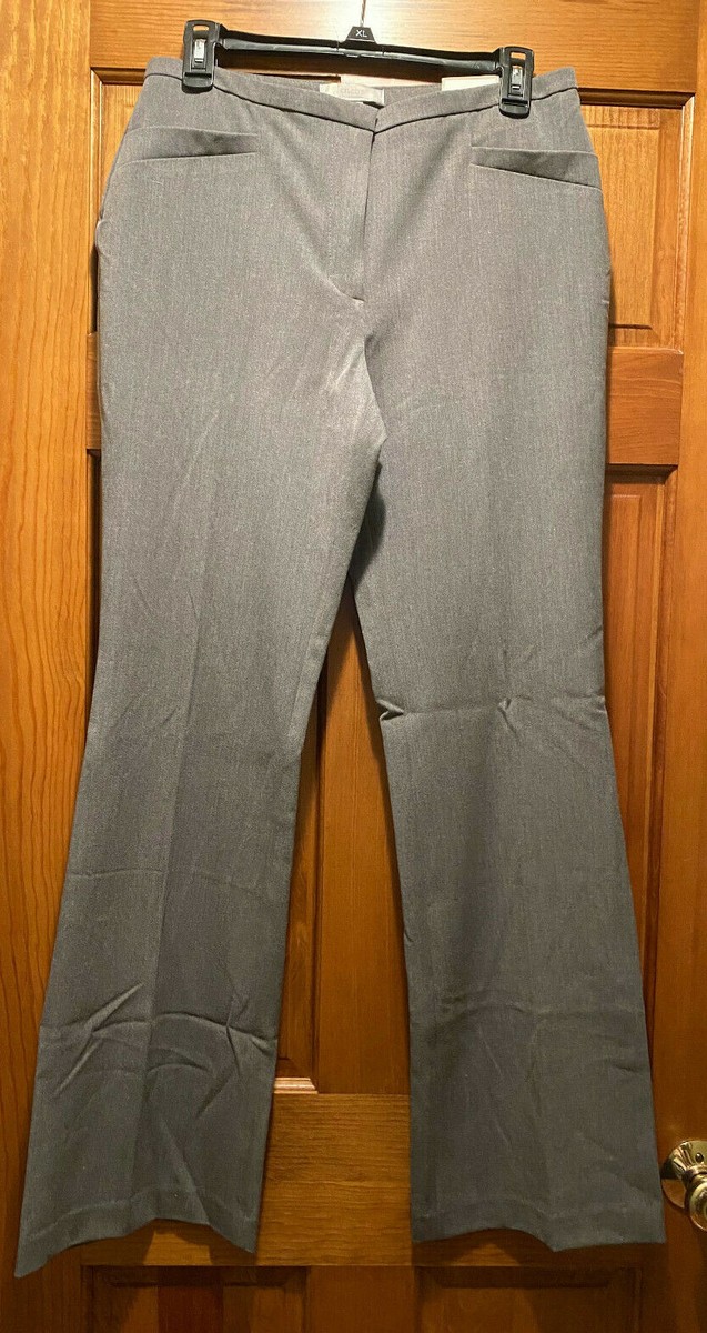 NWT Chicos Metro Wide Leg Ultimate Fit Pants Slacks Trousers Gray