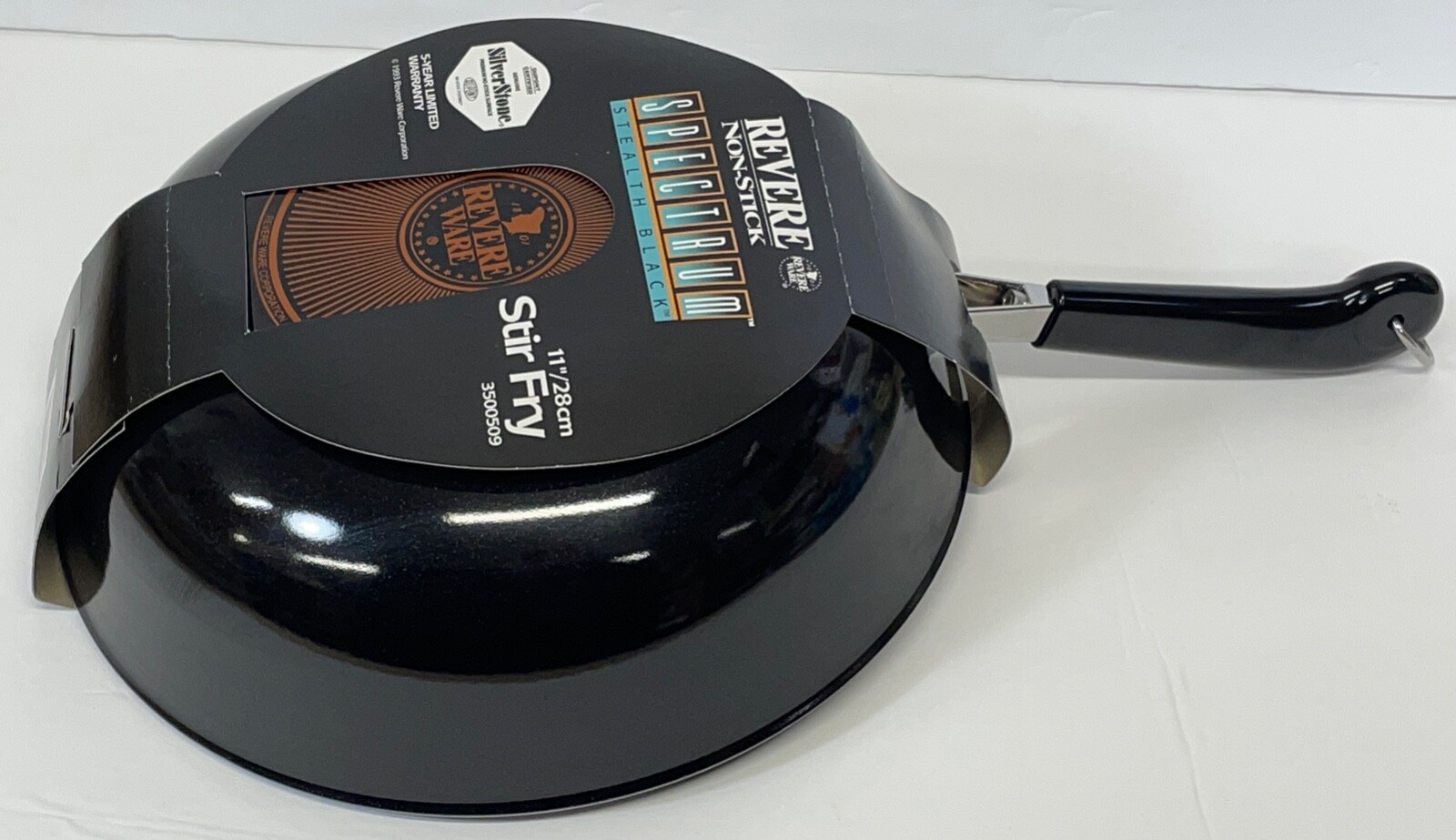 NOS REVERE WARE NON STICK 11" STIR FRY WOK PAN COOKWARE (1993) eBay