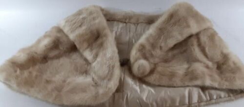 Vintage Classic Mid Century 60’s Silver Color MINK Fur Stole Plus Fur Hat