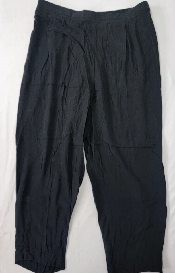 Calça social Josephine Chaus feminina longa preta 100% SEDA NOVA tamanho 22 preço promocional $108