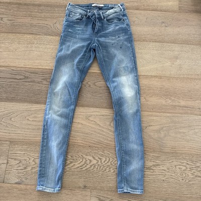 Scotch & Soda Jeans Stretch Größe 26/32 Damen Top Zustand Blau Hose Denim