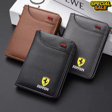 FERRARI Classic Small Wallet For Men and Women Money Card Holder