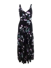 Rachel Rachel Roy Women's Printed Cutout Maxi Dress (2, Black Combo)