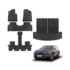 All,Weather Protection for Hyundai Santa Fe 2025, TPE Mats with