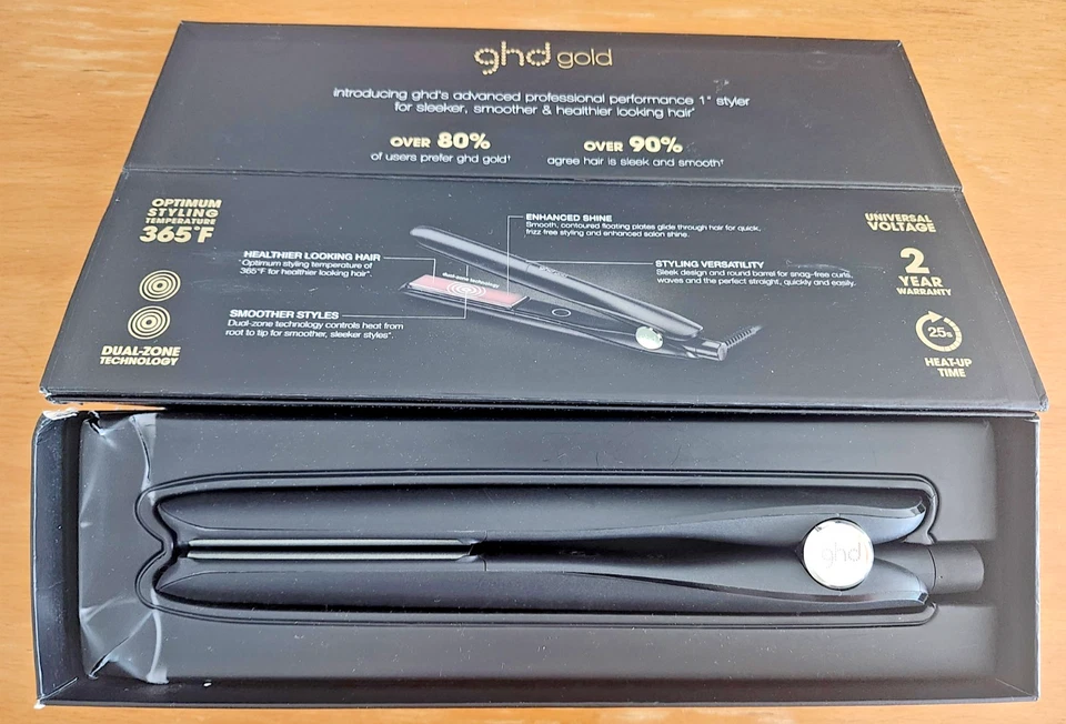 PLANCHA DE PELO GHD GOLD PROFESSIONAL PERFORMANCE 1" AVANZADA - NUEVA CAJA ABIERTA Foto 3 de 3