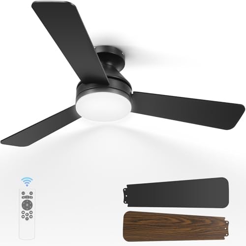 Ceiling Fans with Lights, 42 Inch Low Profile Ceiling Fan with Light 42 inch - Bild 2 von 7