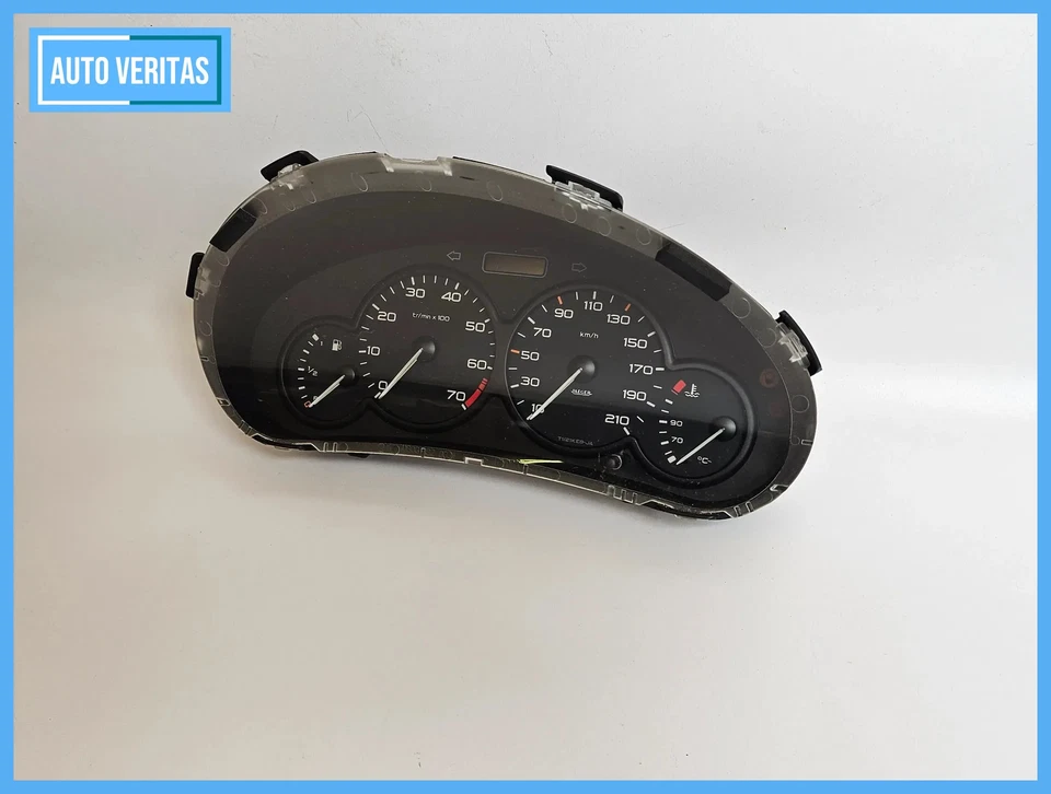 Original PEUGEOT 206 CC 1998-2006 Tacho Tachometer instrument cluster 9634960980 - Image 3 of 4
