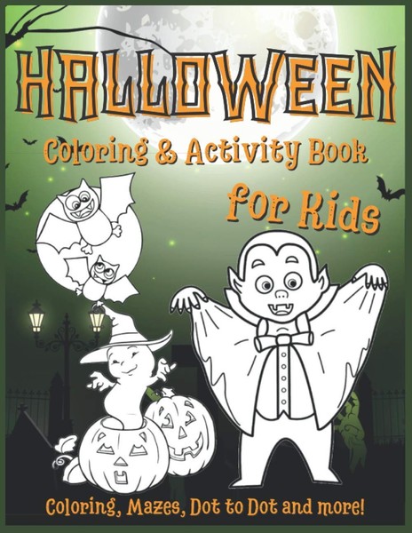 Halloween Malbuch FüR Kinder 4-8 Jahre - Ausmalen, RäTsel, SpaßBuch-image
