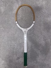 Best Ever 7-Ply laminated wooden tennis racket 1950s Antique