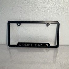 Vintage Maserati of Marin San Rafael CA Vintage License Plate Tag Frame Metal