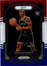 2023-24 Panini Prizm #175 Dariq Whitehead Prizms Red White and Blue