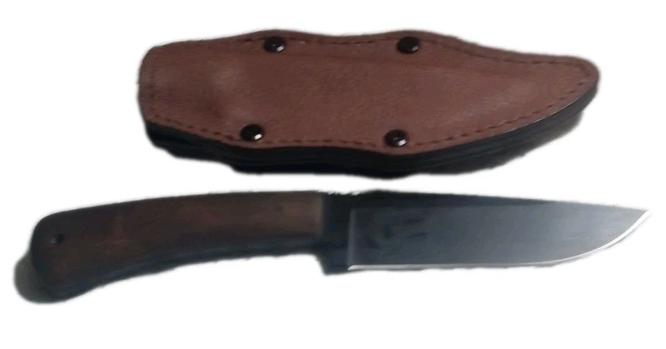 Winkler Highland Hunter Maple Handle 80cr20v Carbon Steel Leather Holster - Image 3 of 4