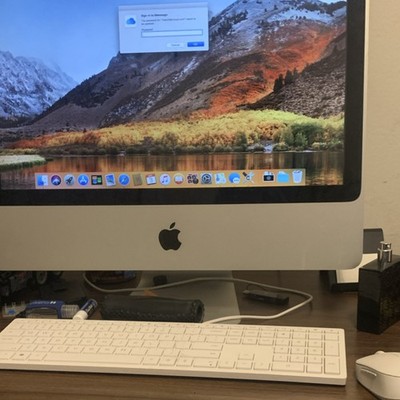 Apple iMac All-In-One Desktop MB417LL/A macOS High Sierra Silver Wi-Fi