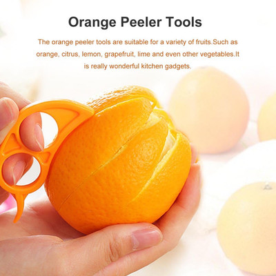 Orange Peeler Tools Citrus Peel Cutter Plastic Easy Fruit Vegetable Slicer Cu...