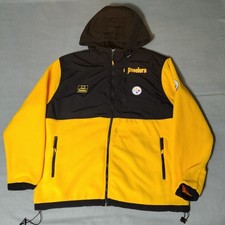 Pittsburgh Steelers NFL Ultra Game Full Zip Hooded Jacket Men's Small