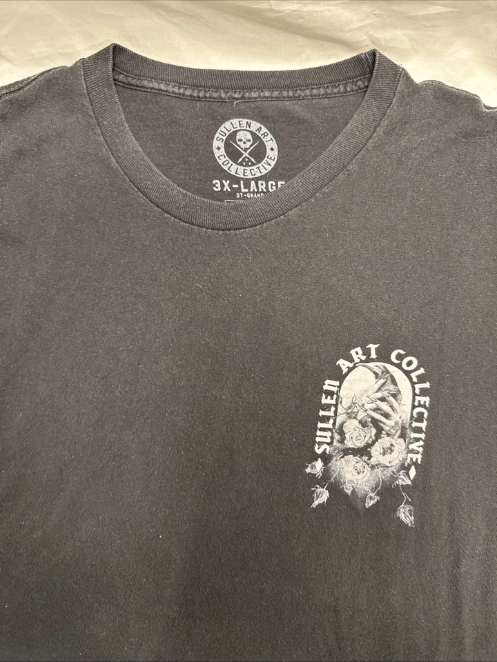 Sullen Art Collective Protect Love Black T-Shirt Men’s 3XL Lizz Lopez Tattoo - Image 3 of 4
