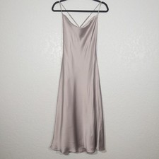 New Show Me Your Mumu Dusty Purple Luxe Satin Verona Cowl Dress Size XXS