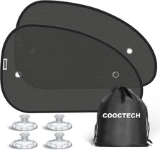 2025 New Upgrade Car Window Shades for Side Suction cup mounting 