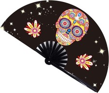 Large Folding Hand Rave Fan for Women/Men Chinease/Japanese Bamboo And