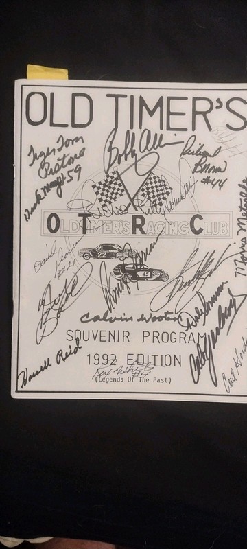 1992 OLD TIMERS RACING CLUB MAGAZINE W/AUTOS ALLISON,PEARSON, YARBOROUGH MORE