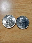 1959 P D Washington Quarter AU/BU 90% Silver 2 Coin Set