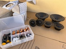 Dayton Audio Reference 8" woofers, mid domes inductors capacitors resistors DIY