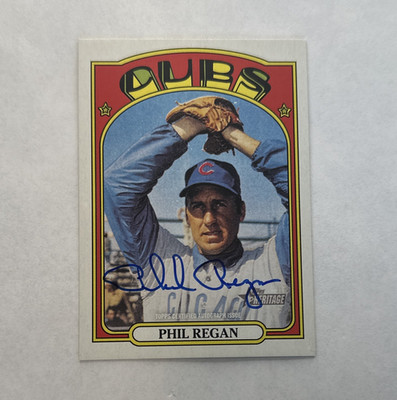 Topps 2021 Heritage Real One Autographs Phil Regan Chicago Cubs Auto ROA-PR