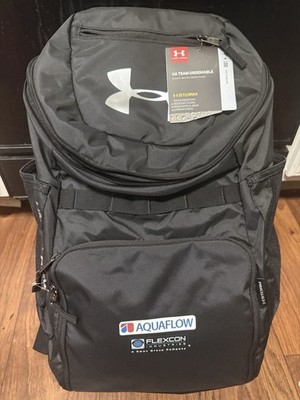 Under Armour +STORM Team Undeniable Black Large Backpack Water Resistant Zip