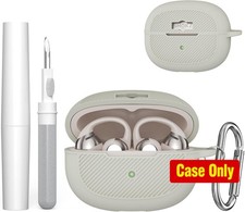 Soft Silicone Case Cover for SHOKZ OpenDots ONE Earbuds with Keychain  Cleaning
