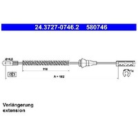 2X Handbremsseil Hinten FüR Opel Astra F70 L70 T98 98 Bis 26 ATE Z12XE Z16XE1