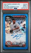 2024 TOPPS CHROME UPDATE CHROME BB UPDATE SER AUTOS LUIS GIL 10/150 PSA 9 AUTO 9
