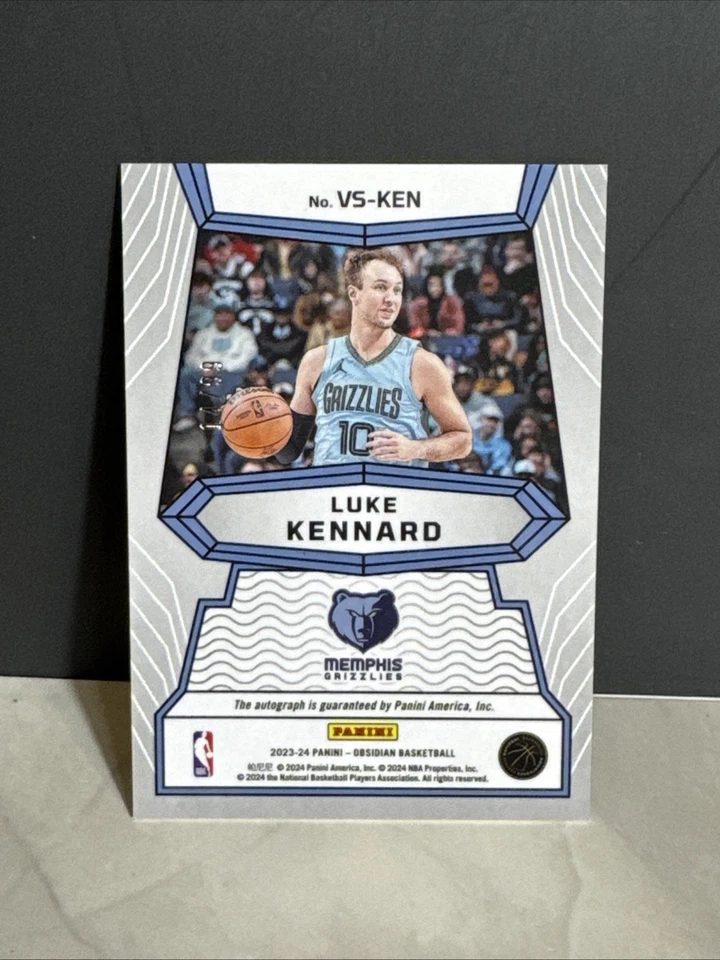 2023-24 OBSIDIAN VOLCANIC /99 AUTO LUKE KENNARD GRIZZLIES - Image 2 of 2