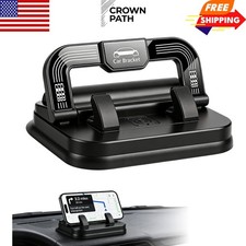 Car Phone Holder 360 Degree Rotation, Navigation Dashboard Mount Black