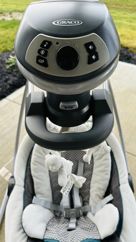 Columpio y balancín para bebé Graco DuetSoothe - gris Foto 3 de 4